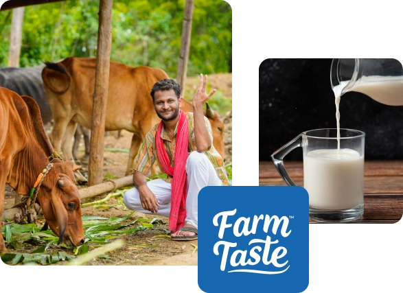 Fresh farm milk at door step