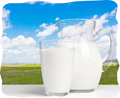 Fresh farm milk at door step